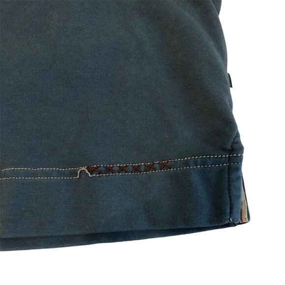 TRUE GRIT 1/4 Zip Sweater Men's Size Large Blue Long Sleeve Turtleneck - Picture 8 of 11